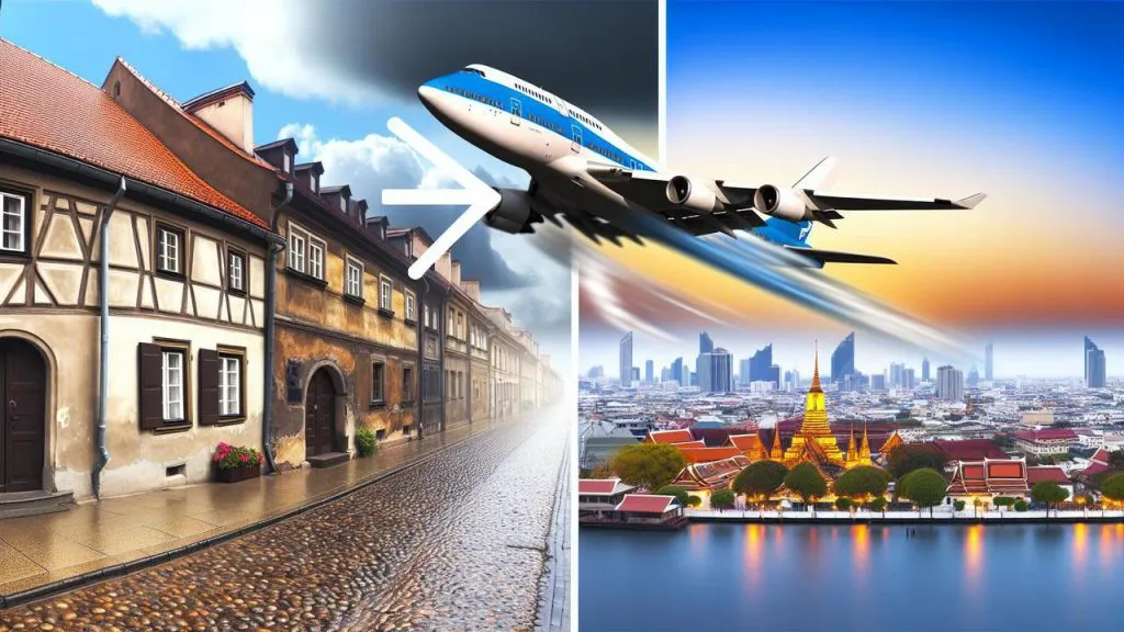 Jak długo leci się do Bangkoku z Polski?